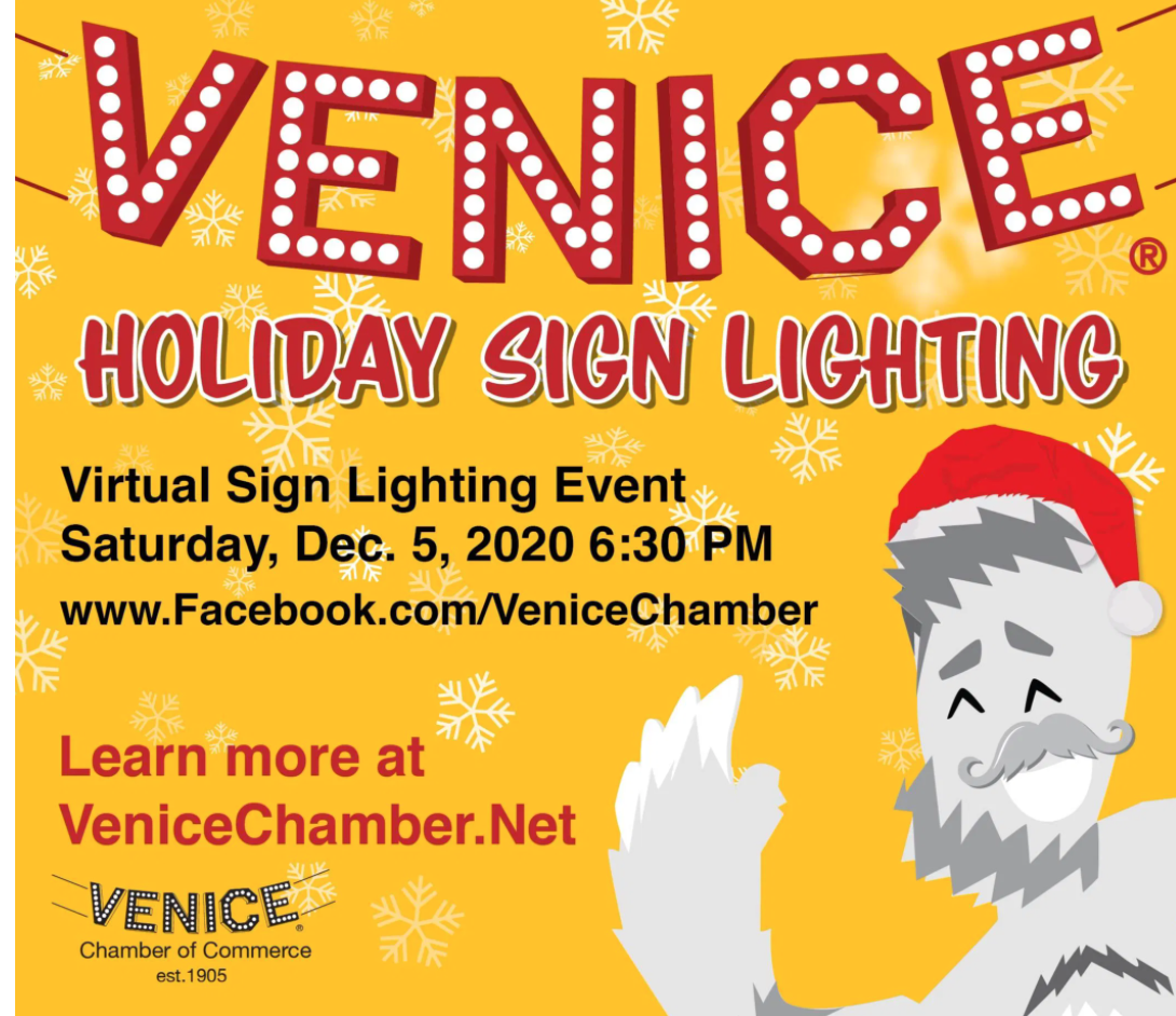 Venice Sign Lighing poster